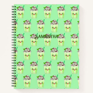 Matcha Green Tea Blended Drink Notebook