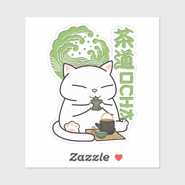 Matcha Green Tea Cat  (Sheet)