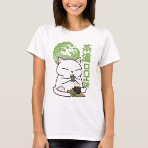 Matcha Green Tea Cat T-Shirt