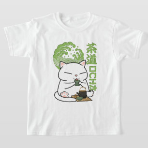 Matcha Green Tea Cat  T-Shirt