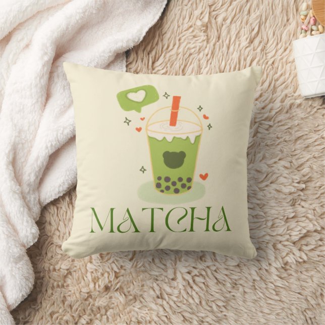 Matcha Green Tea, Everything is better with matcha Cushion (Blanket)