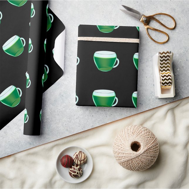 Matcha Green Tea Glass Wrapping Paper (Creator Uploaded)