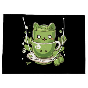 matcha green tea large gift bag