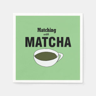 Matcha Green Tea Party Napkin