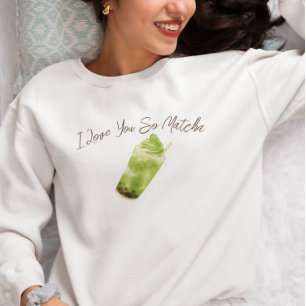 Matcha Green Tea Personalised Sweatshirt