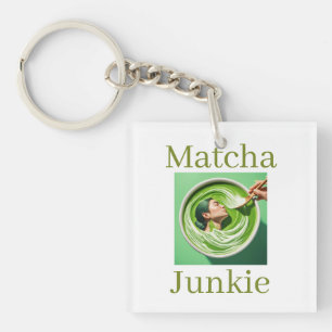Matcha Junkie Keychain