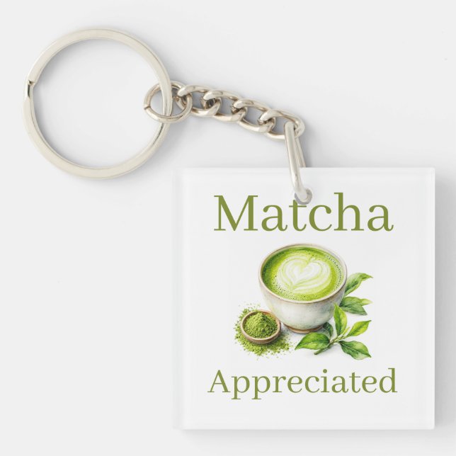 Matcha Keychain (Front)