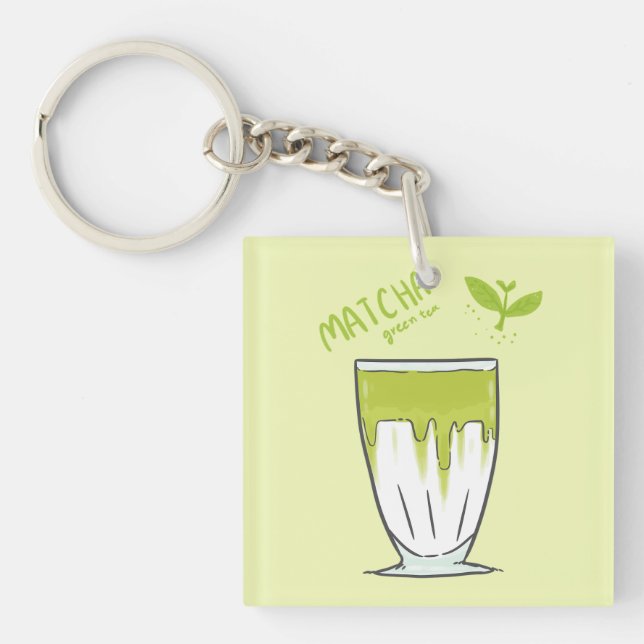 Matcha Keychain (Front)
