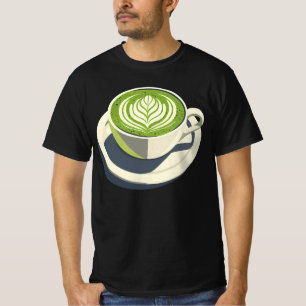 Matcha Latte Art Graphic T-Shirt – Coffee Lover