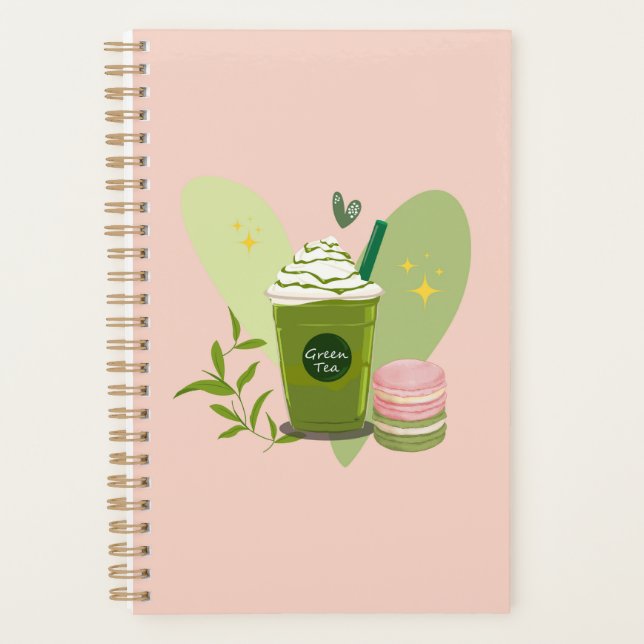  Matcha Latte Macarons Planner (Front)