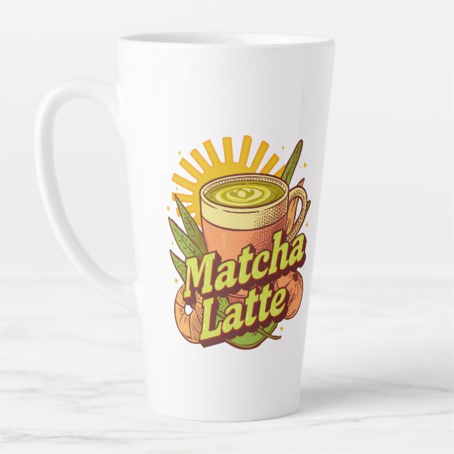 Matcha Latte Mug, Green Tea  Mug (Left)