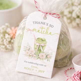 Matcha Love Baby Shower | Green Tea  Gift Tags