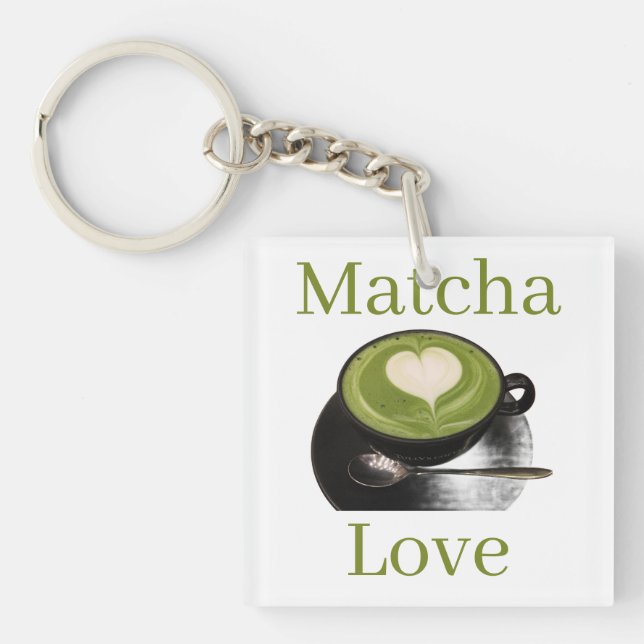 Matcha Love Keychain (Front)