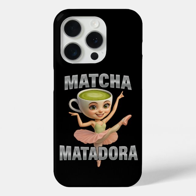 Matcha Matadora  Grace Meets Green Energy Case-Mate iPhone Case (Back)