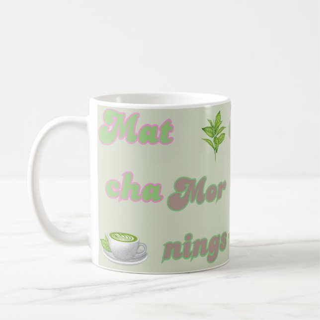 Matcha Mornings, Matcha Mug (Left)