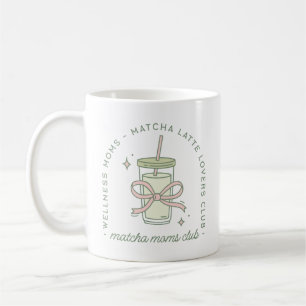 Matcha mum latte wellness aesthetic coffee mug