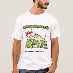 Matchamaxxed Tired Cat Funny Matcha Lover T-Shirt