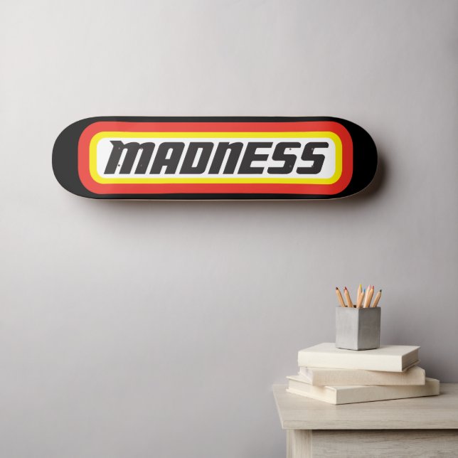 Matchbox Madness Black Skateboard (Wall Art (Horz))