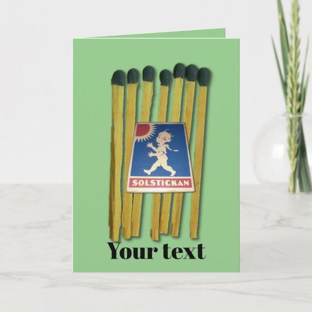 Matches and matchbox card (Front)