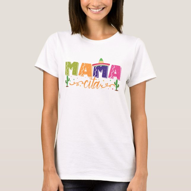 Matching 1st birthday Fiesta Party, Mexican Fiesta T-Shirt (Front)