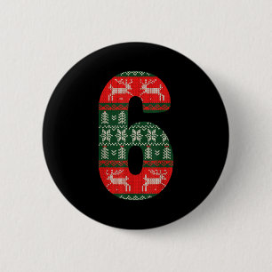 Matching 67 Christmas Ugly Sweater Meme Number 6  6 Cm Round Badge