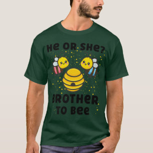Matching Baby Gender Reveal Party He Or She Brothe T-Shirt