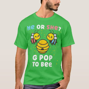 Matching Baby Gender Reveal Party He Or She G Pop T-Shirt