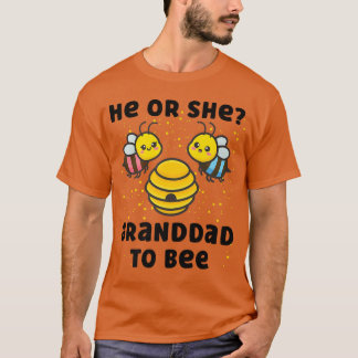 Matching Baby Gender Reveal Party He Or She Granda T-Shirt
