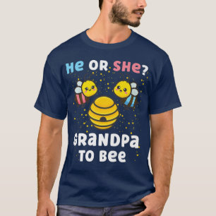 Matching Baby Gender Reveal Party He Or She Grandp T-Shirt