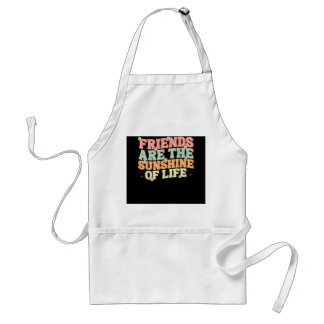 Matching Besties Flowers Friends Are the Sunshine Standard Apron