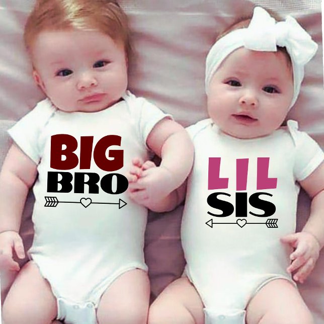 Matching Big Brother Little Sister Baby Bodysuit (Creator Uploaded)