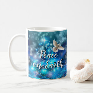 Matching Blue Dove Peace Christmas Coffee Mug