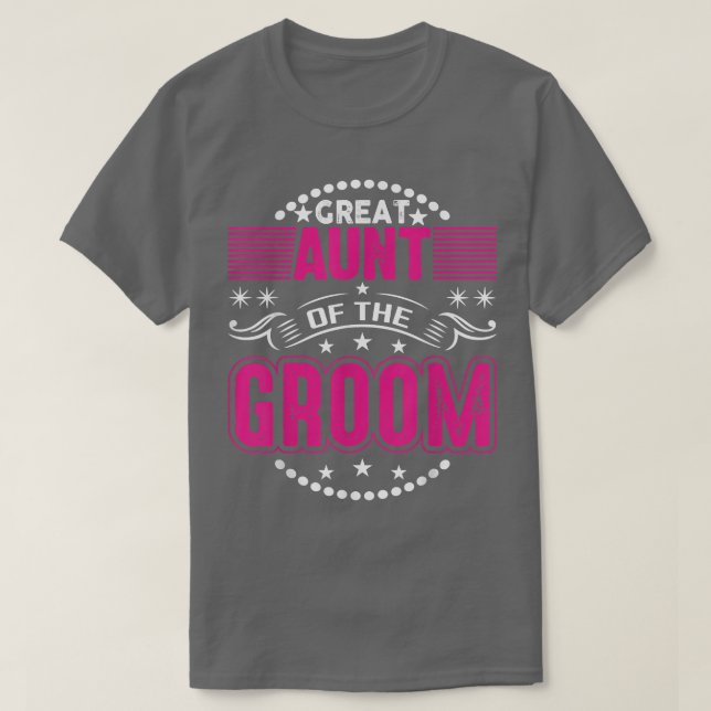 Matching Bridal Party Gifts for Family Aunt of the T-Shirt (Design Front)