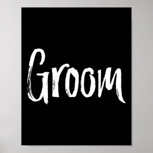 Matching Bride And Groom Couples Wedding Poster