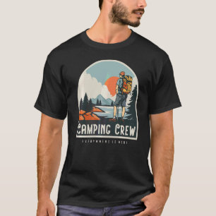 Matching Camping Crew Family Group Camper Road Tri T-Shirt