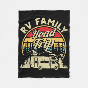 Matching Camping Rv Family Road Trip Camper Motorh Fleece Blanket