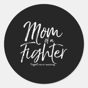 Matching Childhood Cancer Awareness Gift Mum of a  Classic Round Sticker