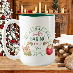 Matching Christmas Baking Crew Two-Tone Coffee Mug
