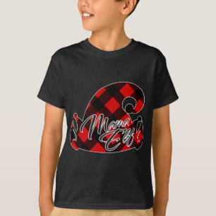 MATCHING CHRISTMAS RED PLAID PAJAMA FOR MAMA ELF T-Shirt