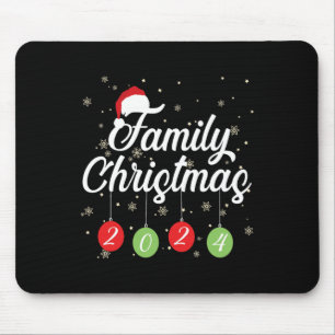 Matching Christmas Santa and Gifts Family Christma Mouse Pad