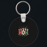 Matching Christmas Santa Hat Ho Ho Ho Giraffe Anim Key Ring<br><div class="desc">Matching Christmas Santa Hat Ho Ho Ho Giraffe Animal Xmas T-Shirt (2)</div>