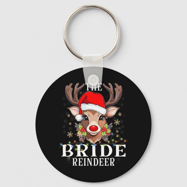 Matching Christmas The Bride Reindeer Family  Key Ring (Front)