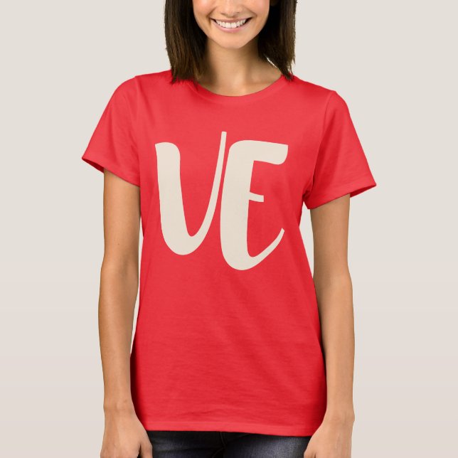 Matching Couple Love LO VE Valentine Women T-Shirt (Front)