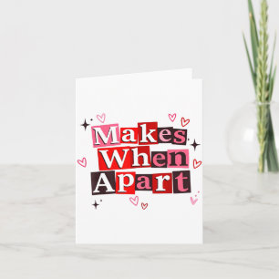 Matching Couple Makes When Apart Long Distance Rel Card