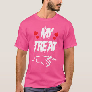 Matching Couple My Treat Husband And Wife Hallowee T-Shirt