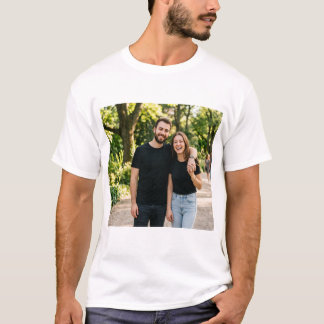 Matching Couple T-Shirts Plain Blank Black Couple