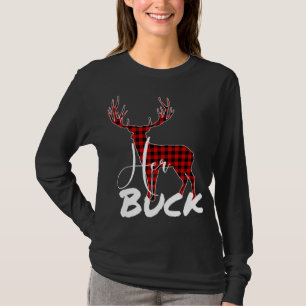Matching Couples Christmas Pyjamas Buffalo Plaid H T-Shirt