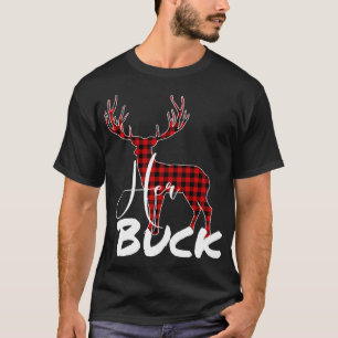 Matching Couples Christmas Pyjamas Buffalo Plaid H T-Shirt