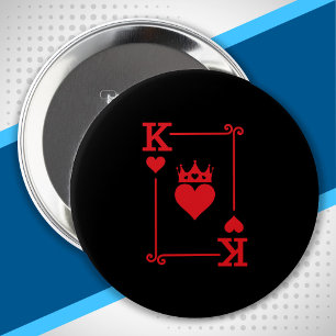 Matching Couples Halloween Costume King of Hearts 10 Cm Round Badge