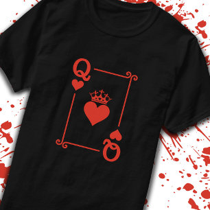 Matching Couples Halloween Costume Queen of Hearts T-Shirt